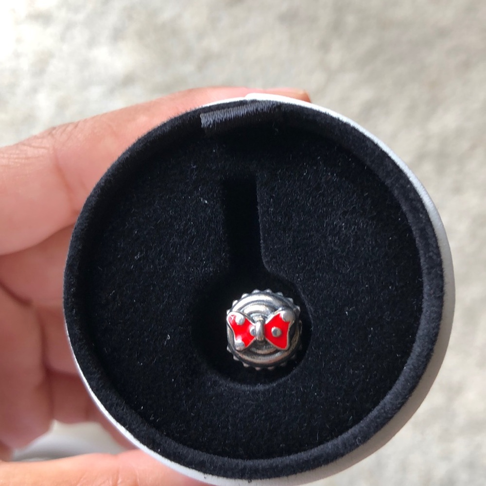 Minnie Bow Cupcake Pandora Charm